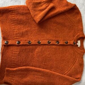 Sézane OTHELLO cardigan in rust